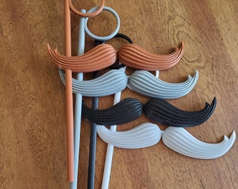 Fancy Pants Mustache\Monocle Sticks | Photo Props & Costume Decor