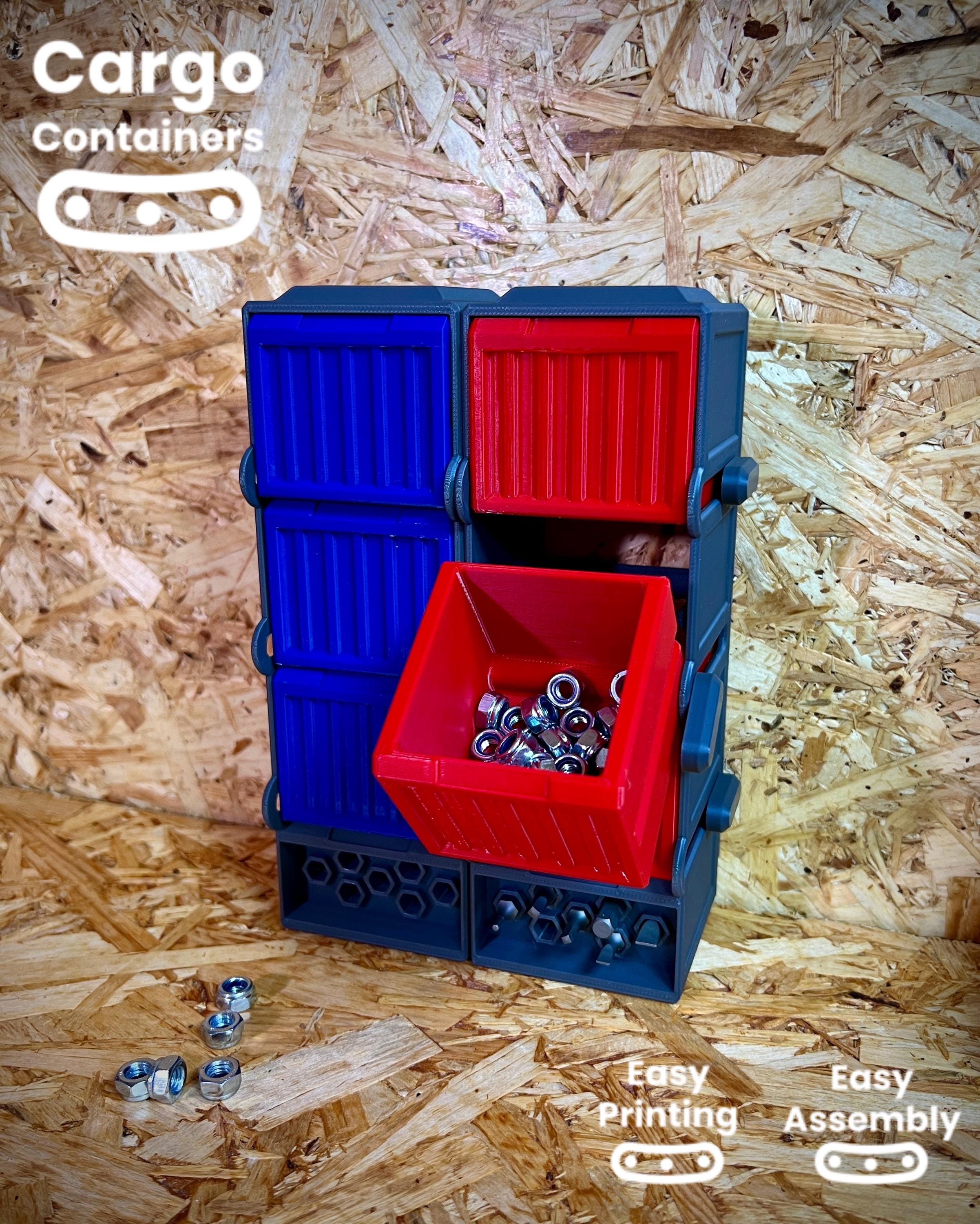 Cargo Containers - Play Conveyor: Desktop Organization 3D Prints