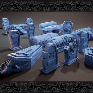 Graveyard Mimics- Resin Miniature for DnD, TTRPG, and Painters