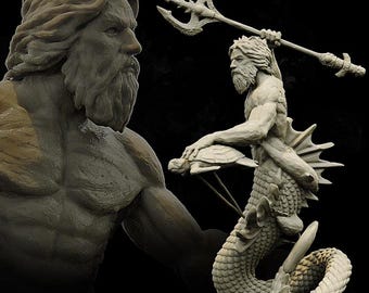 Neptune- Resin Miniature for DnD, TTRPG, and Painters