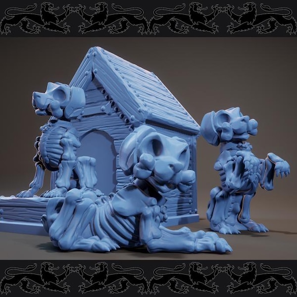 Skull Puppies- Resin Miniature for DnD, TTRPG, and Painters