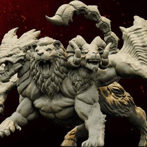 Chimera- Resin Miniature for DnD, TTRPG, and Painters