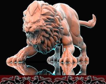 Nemean Lion- Resin Miniature for DnD, TTRPG, and Painters
