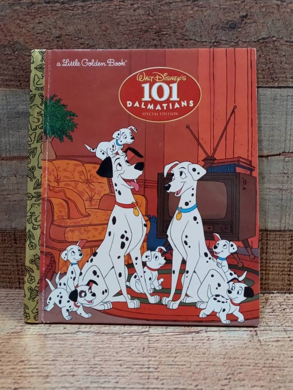 101 Dalmatians Disney Little Golden Book, DIY Junk Journal Cover, Colorful Book Pages, 2007 Edition, Great Condition, Spring Journal Il_570xn