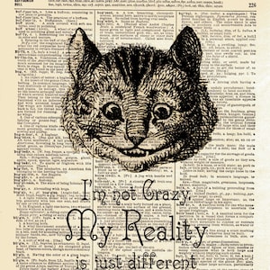 Dictionary page, Alice in Wonderland, digital