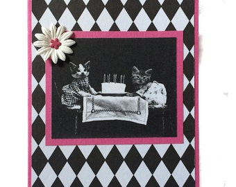 Cat birthday card