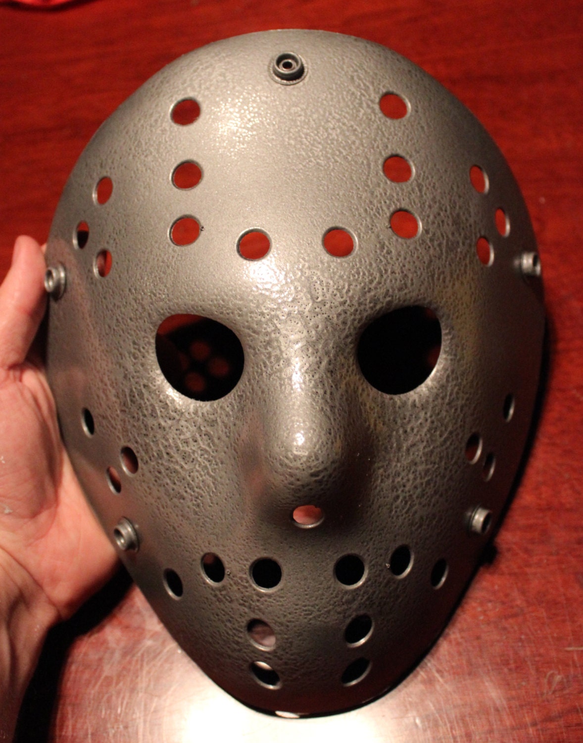 Hammered Grey Metal Jason Voorhees Friday the 13th Hockey Mask - Etsy