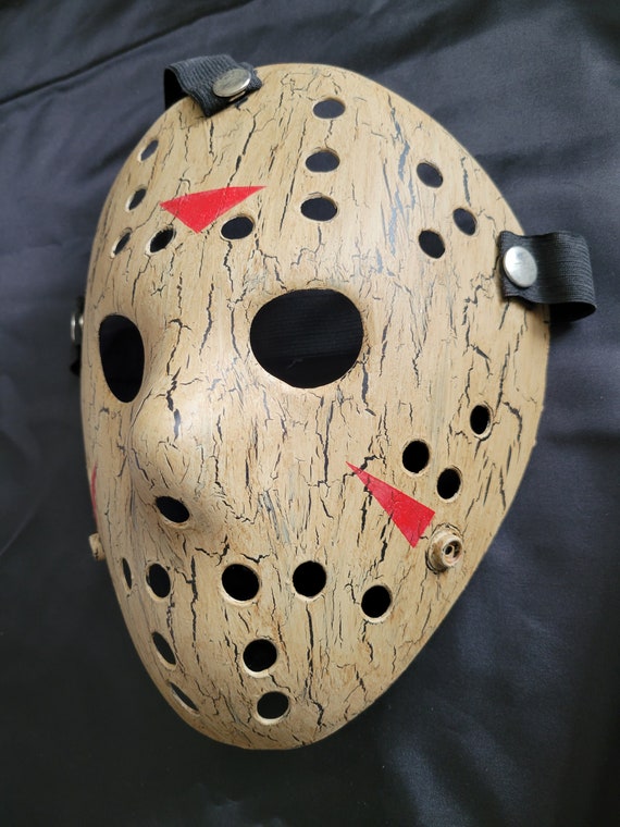 Weathered Crackle Jason Voorhees Friday the 13th Replica Hockey