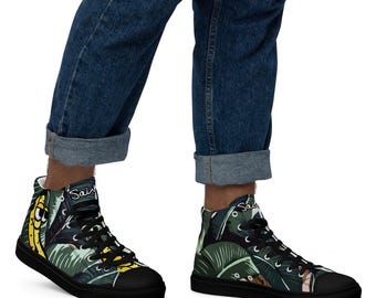 Men’s Banana high top canvas shoes