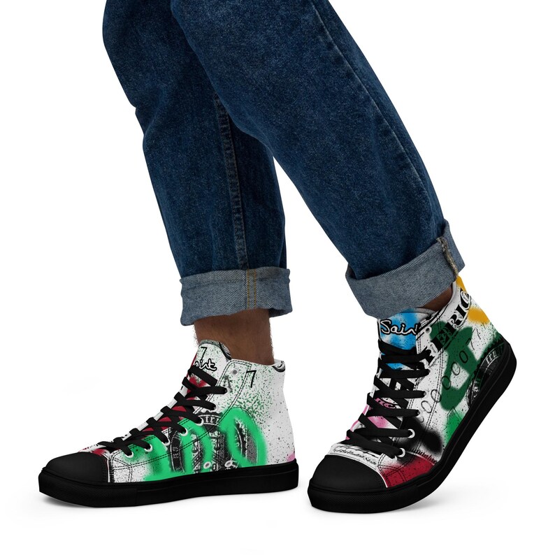 Graffiti City Men's Shoes Lace-Up Canvas Shoes