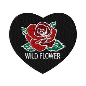 Rose Heart Embroidered patches