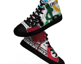 Women’s Graffiti high top canvas shoes