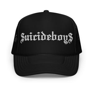 Suicideboys Embroidered Gothic Foam trucker hat