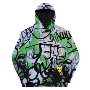 Street Graffiti Print Streetwear Unisex Hoodie