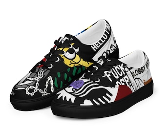 STREET ART Men’s lace-up canvas shoes