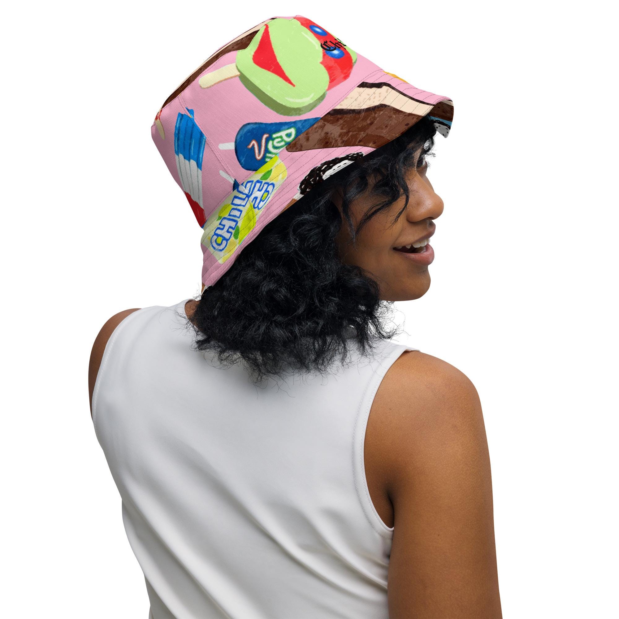 Cappello Pescatore Leopardato Reversibile - Uomo E Donna