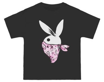 Rabbit Crook Streetwear T-Shirt, Bunny Graphic Tee, Hip Hop Rabbit Shirt, Urban Hare Apparel, Funny Animal Top