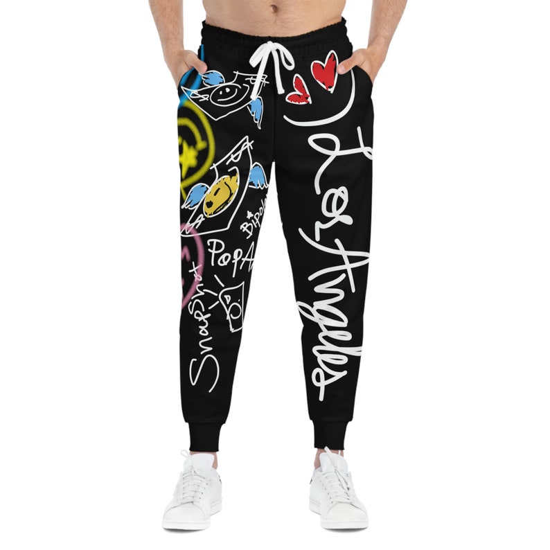 EMO PRINT DISPERSED Los Angeles Premium Joggers by the blenq image 3