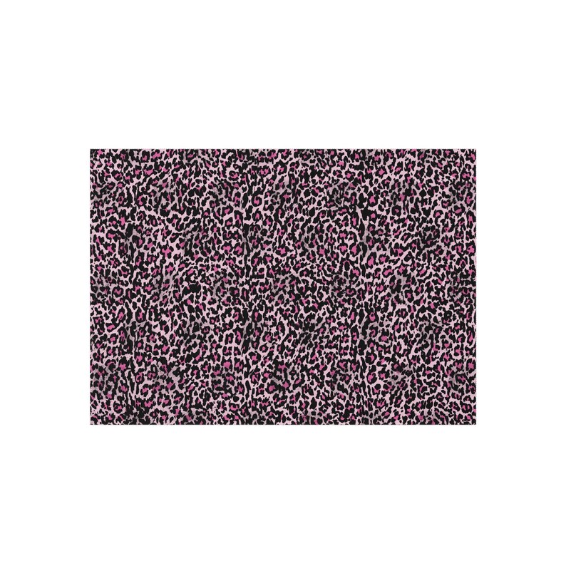 SAINT Pink Leopard Rug - Outdoor Rug, Patio Rug, Indoor Rug, Leopard ...