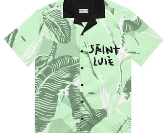 SAINT LUIE BANANA Lime Unisex button shirt