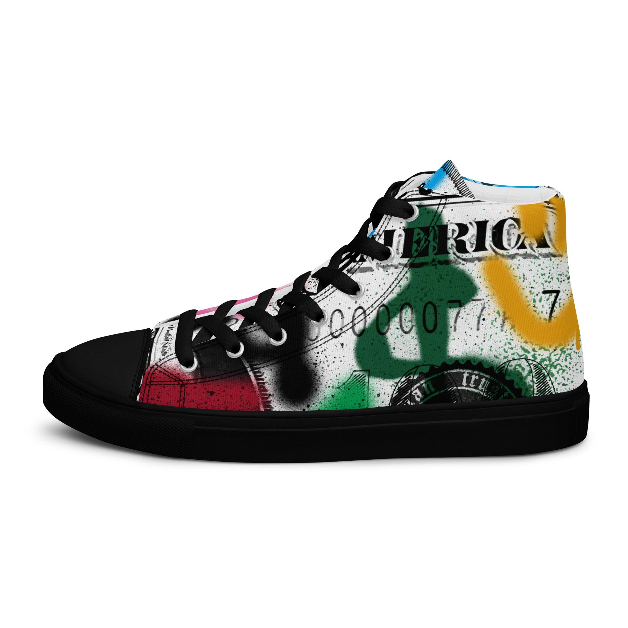 College style cute graffiti canvas shoes yv43213