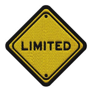 Patches bordados com sinal limitado