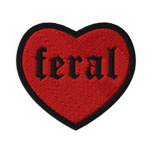Gothic Feral Embroidered patches