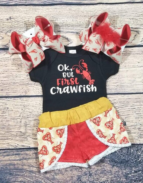 baby boy crawfish outfit