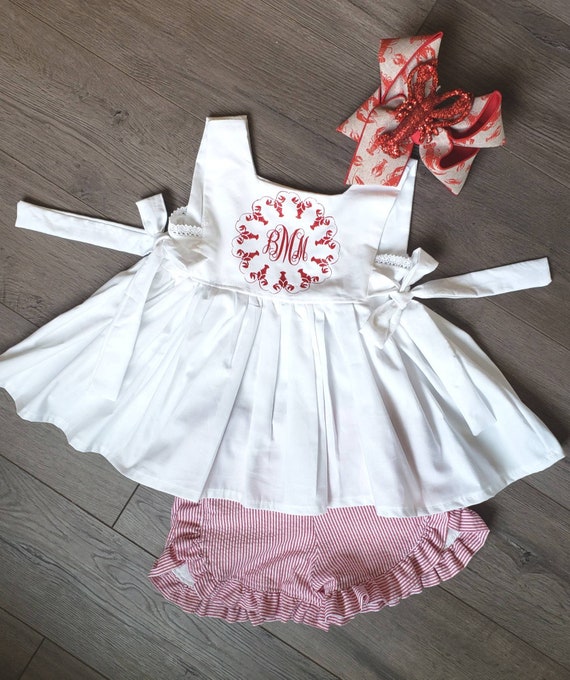 baby girl crawfish outfit