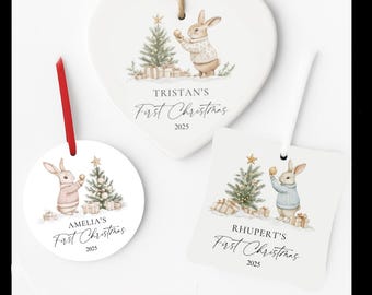 Baby’s First Christmas Ornament, First Christmas Ornament, Personalized Ornament, Custom Baby Ornament, Keepsake Ornament, Baby Christmas