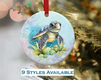 Sea Turtle Ornament, Turtle Ornament, Hawaiian Honu Decoration, Christmas Ornament, Christmas Tree Ornament , Sea Turtle, Hawaiian
