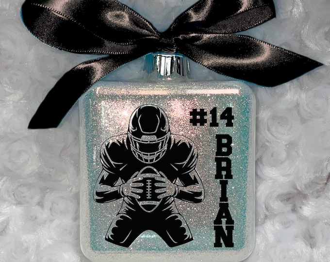Featured listing image: Personalized Football Ornament,  Team Ornaments, Custom Football Team Ornament, Football Christmas Ornament, Personalized Team Ornament