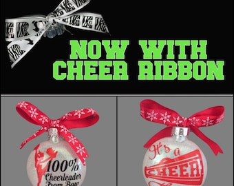 Cheer Ornament, Cheerleader Ornament, Cheerleading Ornament,  Cheer Squad Ornament, Custom Cheer Ornament,Personalized Cheer Ornament