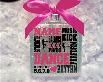 Dance Ornament,Personalized Dance Ornament,Dance Christmas Ornament,Custom Dance Ornament,Ballet & Dance Ornament, Ornament For Dancer,Xmas