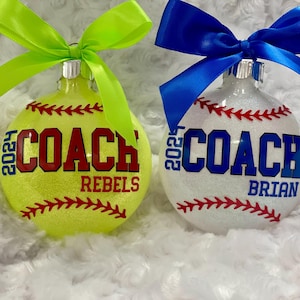 Baseball Coach, Softball Coach , Coach, Baseball  Ornament, Softball Ornament, Sports ornament, coaches ornament, Ornament, Coach Gift