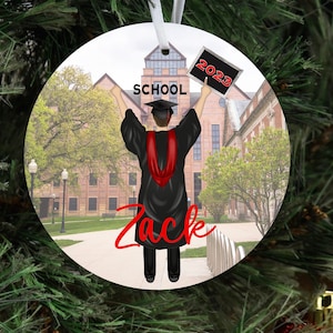 College, college graduation, Graduation Ornament, Christmas Ornament, Personalized Ornament, Gifts for graduate,