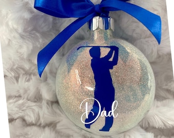 Personalized Golf Ornament, Custom Golfer Christmas Ornament,Golf Lover Ornament,Personalized Christmas Ornament