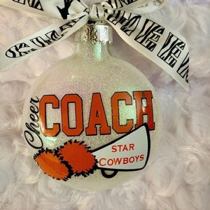 Cheer Coach, Coach, Cheer Ornament, Coach Ornament, Sports, cheerleader