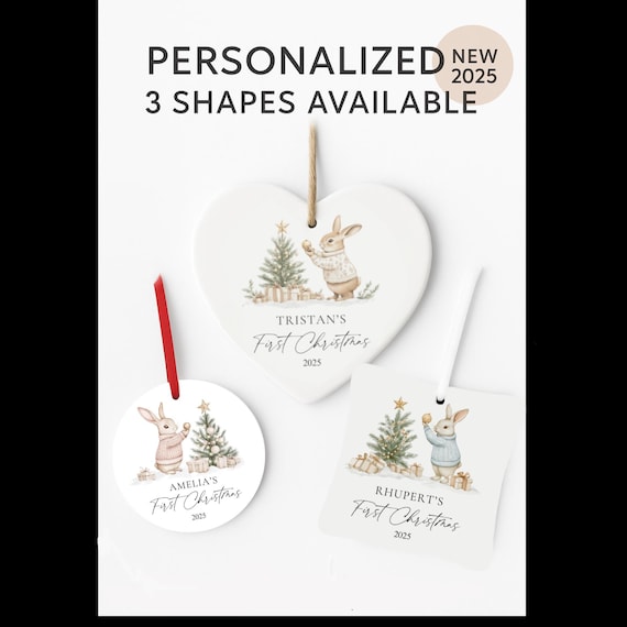 Baby’s First Christmas Ornament, First Christmas Ornament, Personalized Ornament, Custom Baby Ornament, Keepsake Ornament, Baby Christmas