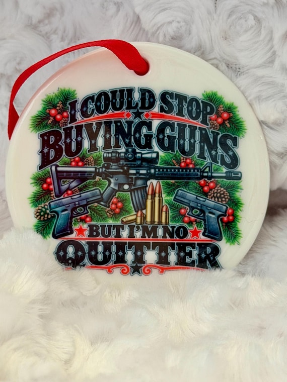 Gun Ornament , Pistol, Ornament, Gun Ornament, Military, Tactical Ornament, Christmas tree ornamnet, Hunters Ornament, Gift for hunter