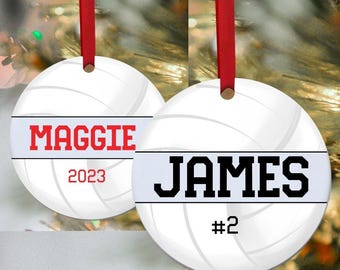 VolleyBall Ornamrnt, Gifts for VolleyBall player, Personalized Ornament, Sports Ornaments, Christmas Ornaments, Personalized Decor,Christmas