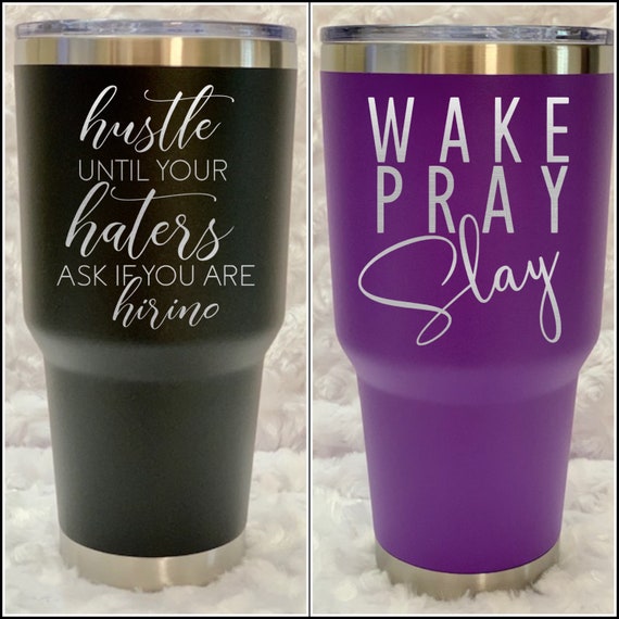 Wake Pray Slay, Hustle, Hiring, Tumbler, Flask, Coffee, Boss, Water Bottle, Flask, Water