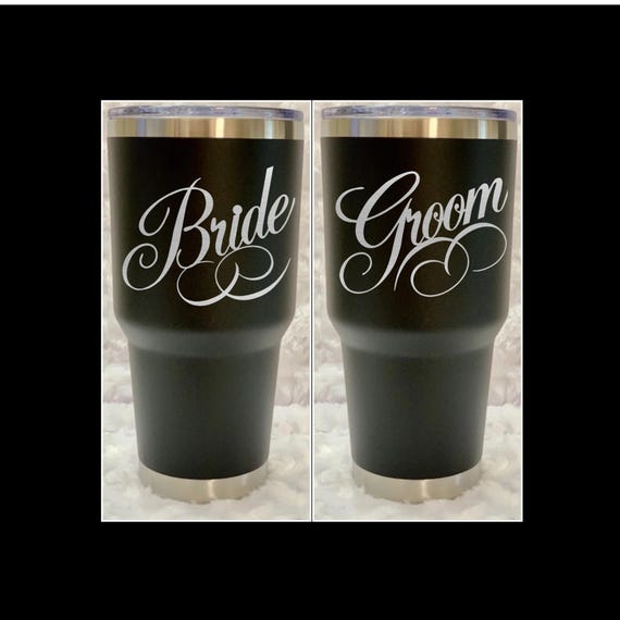 Bride tumbler, Groom tumbler, Best man gift, Wedding party gift, Wedding keepsake, Bridal party, Engagement gift, Personalized wedding cup
