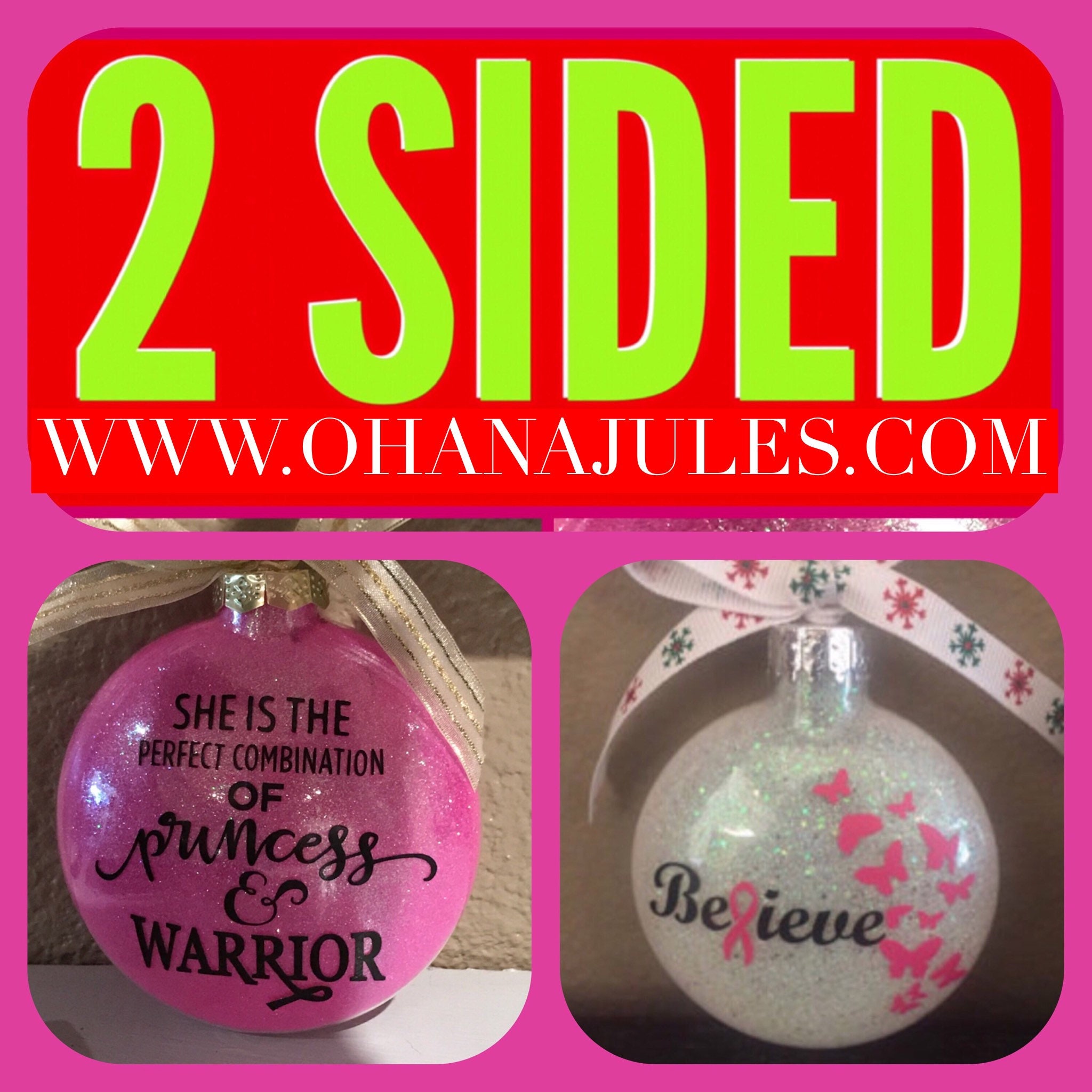 Breast cancer ornament, Breast Cancer,Personalized ...