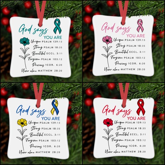 Cancer, Breast Cancer, Fighter, Cancer Ornament, Christmas ornament, Personalized Ornament,