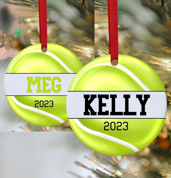 Tennis Ornament, Tennis gifts, Gifts for tennis player, personalized ornaments, Christmas Ornaments, Ornaments, Christmas, Tennis Player,