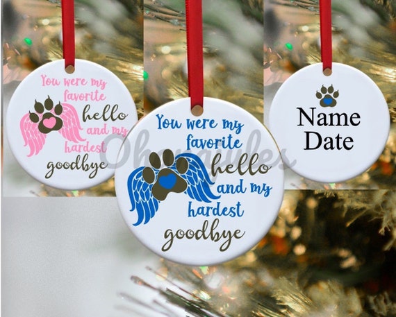 Pet loss, Dog Loss, Cat Loss, Pet memorial, Memorial Ornament, Dog loss ornament, Cat loss ornament, dog remembrance, cat remembrance