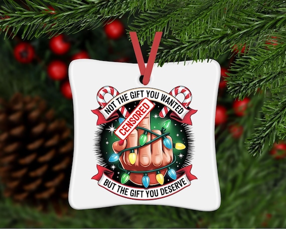 Personalized Ornament, Christmas ornament,Funny Gag Ornament, Funny Christmas Ornament, White Elephant Gift, Christmas Ornament, Christmas