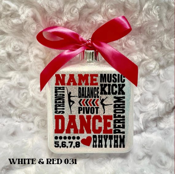 Personalized Dance Christmas Ornament, Custom Dancer Ornament, Ballet, Tap, Jazz and Hip Hop Gift, Dance Recital Keepsake for Girls and Moms