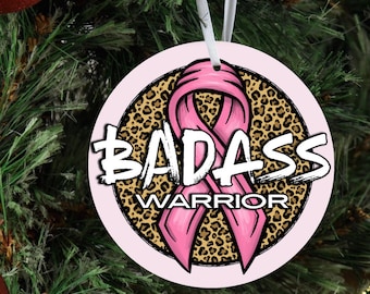Breast Cancer ornament, Ornament, Awareness Ornament, Survivor, Christmas, Cancer Survivor, Breast Cancer Awareness,Gift for cancer Survivor